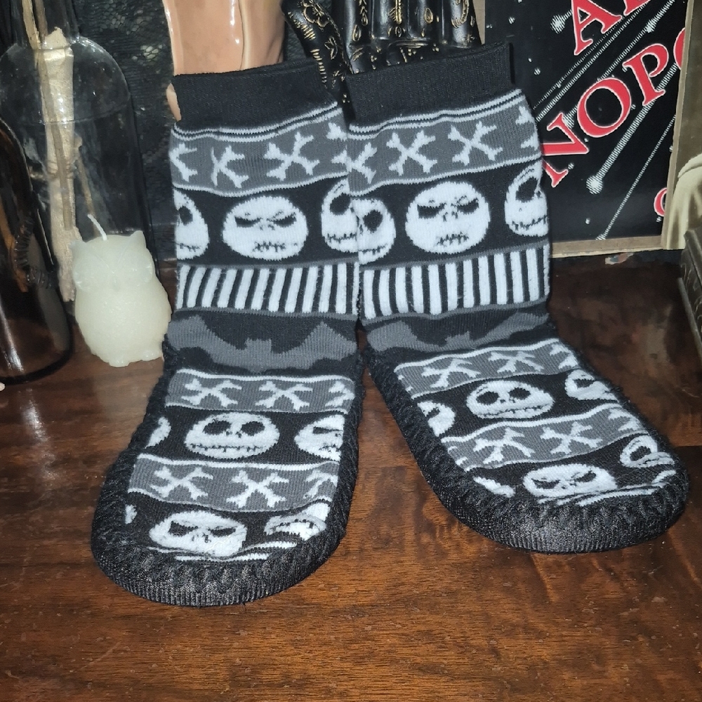 Nightmare Before Christmas Slipper Socks